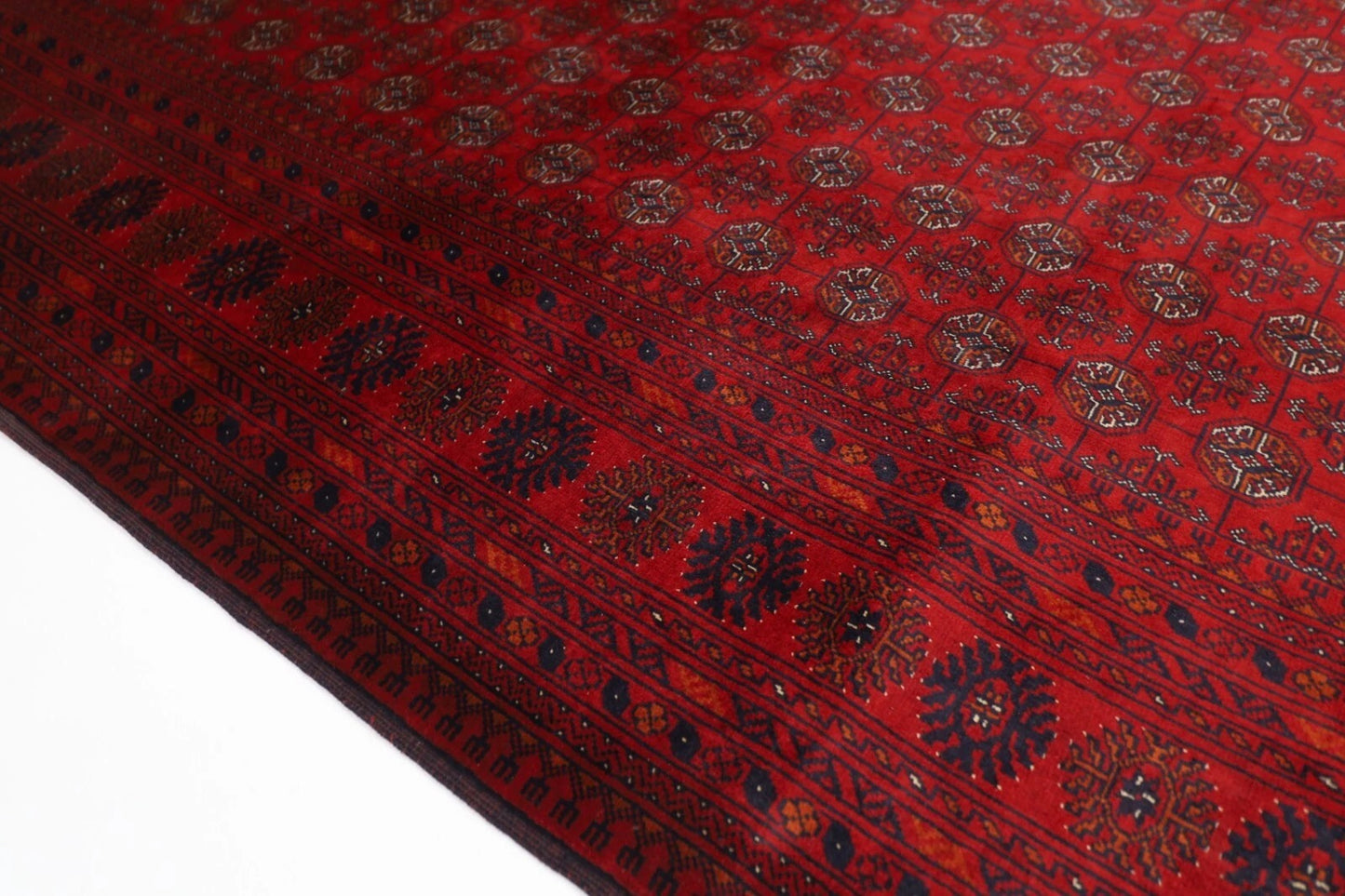 174 x 246 cm | Fine Mori Bokhara Afghan Tribal Hand Knotted Veg Dye Wool Carpet