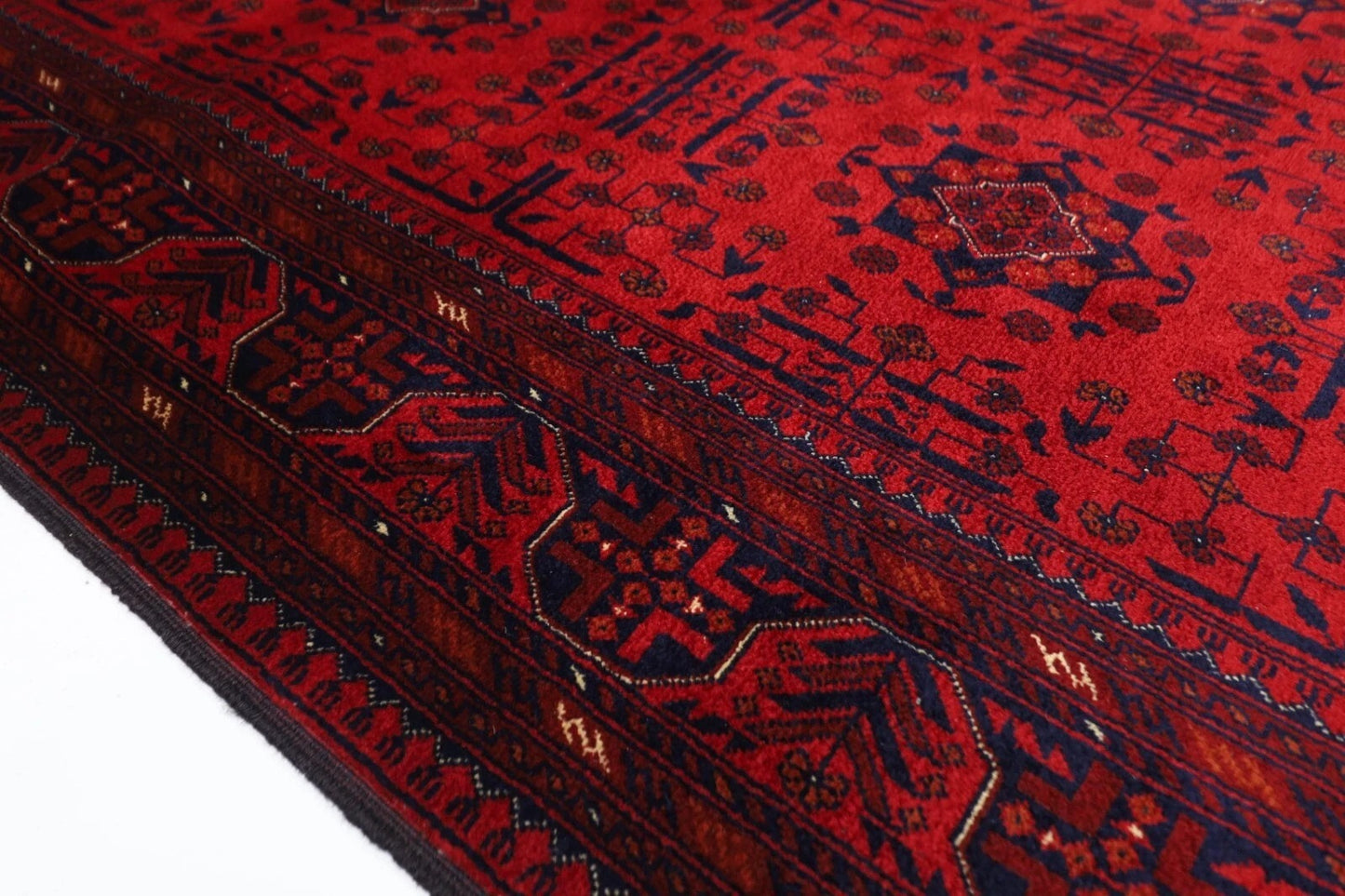 128 x 200 cm | Belgic Afghan Tribal Hand Knotted Veg Dye Wool carpet
