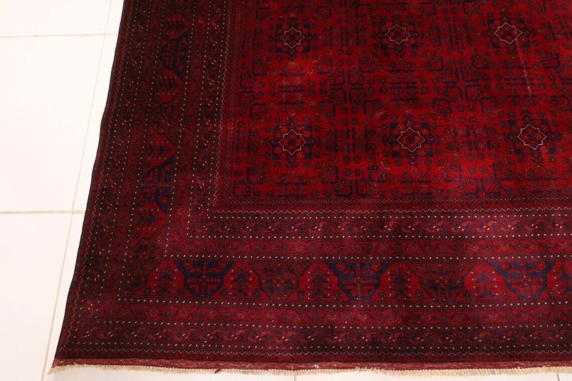 253 x 345 cm | Belgic Afghan Tribal Hand Knotted Carpet