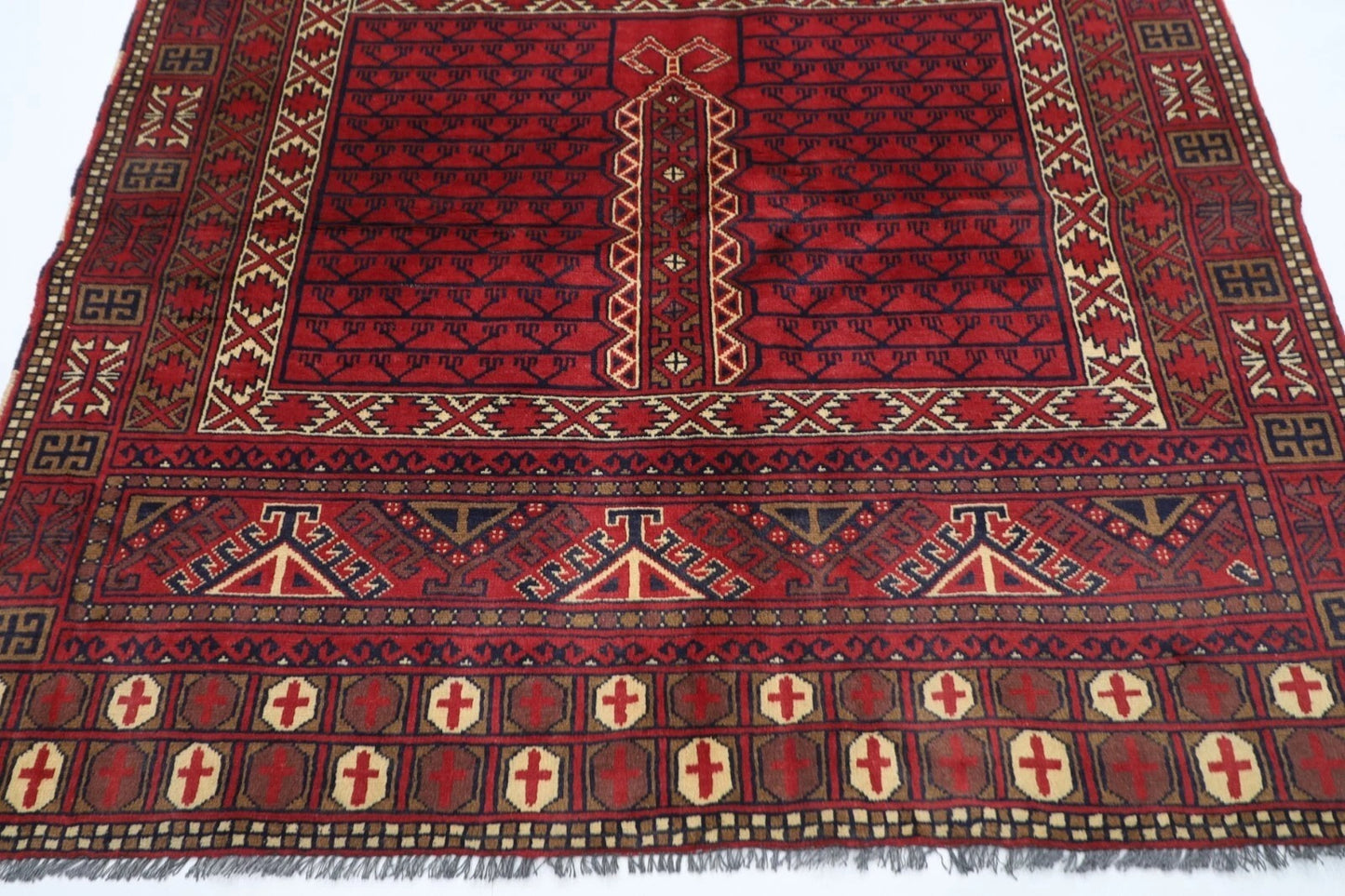 172 x 244 cm | Maranoce Afghan Tribal Hand Knotted Veg Dye Wool Carpet