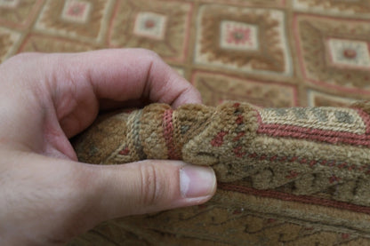 140 x 176 cm | Accent Afghan Tribal Hand Knotted Veg Dye Wool Carpet