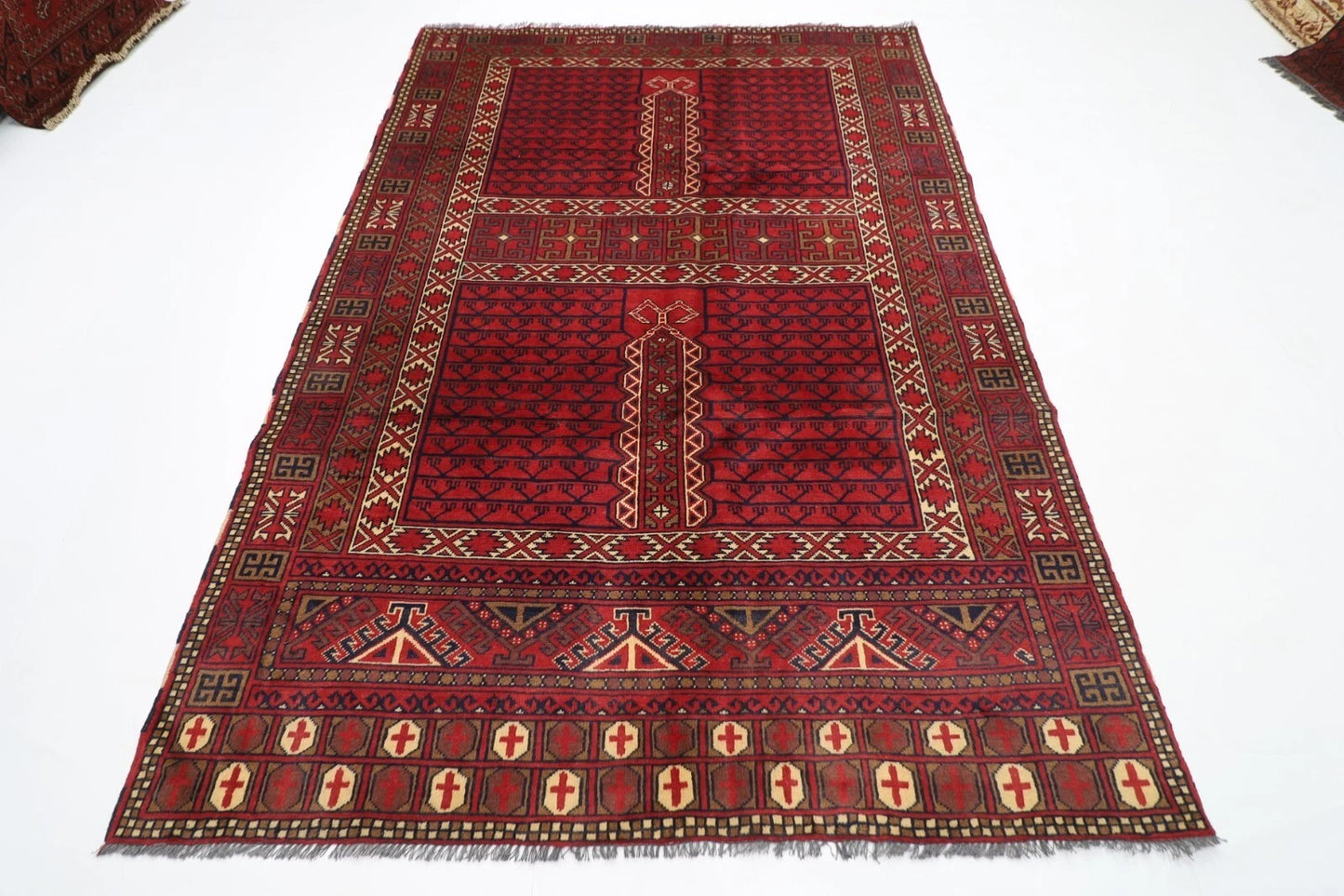 172 x 244 cm | Maranoce Afghan Tribal Hand Knotted Veg Dye Wool Carpet