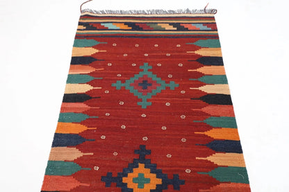 81 x 301 cm | Flat Weaved Kilim Afghan Tribal Hand Knotted Wool Runner