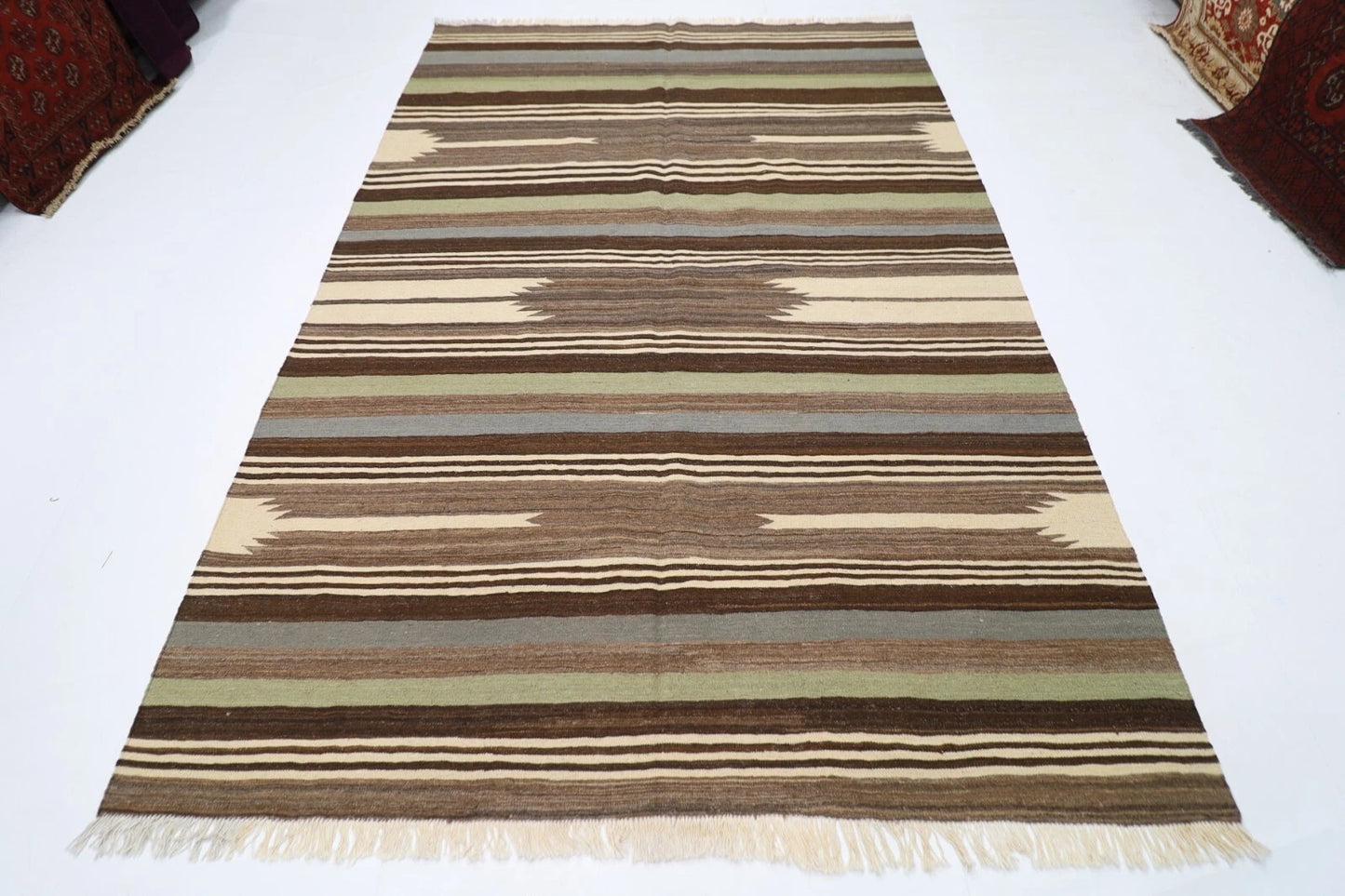 204 x 290 cm | Flat Weaved Afghan Tribal Hand Knotted Kilim