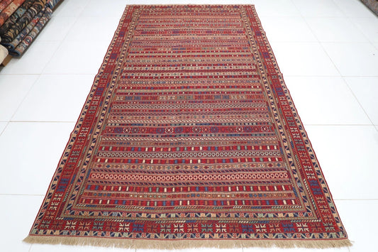 183 x 298 cm | Flat Weaved Kilim Tribal Hand Knotted Carpet