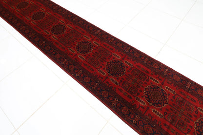 82 x 491 cm | Khal Mohammadi Afghan Tribal Hand Knotted Wool Runner