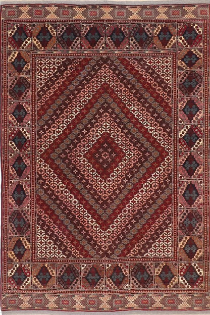 200 x 297 cm | Kabuli Silk Afghan Tribal Hand Knotted Carpet