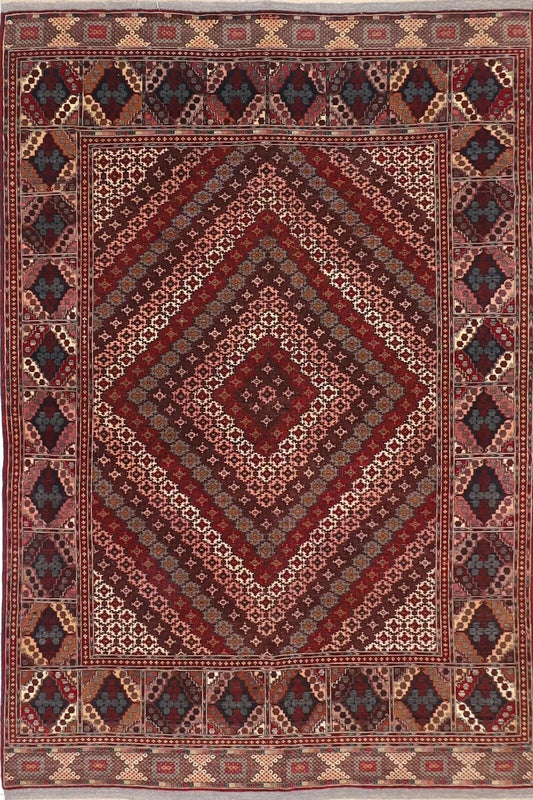 200 x 297 cm | Kabuli Silk Afghan Tribal Hand Knotted Carpet