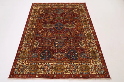 154 x 203 cm | Kerman Afghan Tribal Hand Knotted Veg Dye Wool Carpet