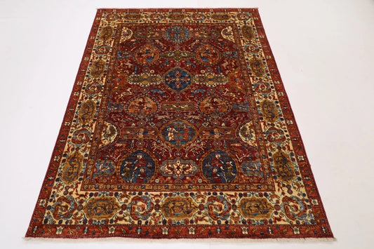 154 x 203 cm | Kerman Afghan Tribal Hand Knotted Veg Dye Wool Carpet