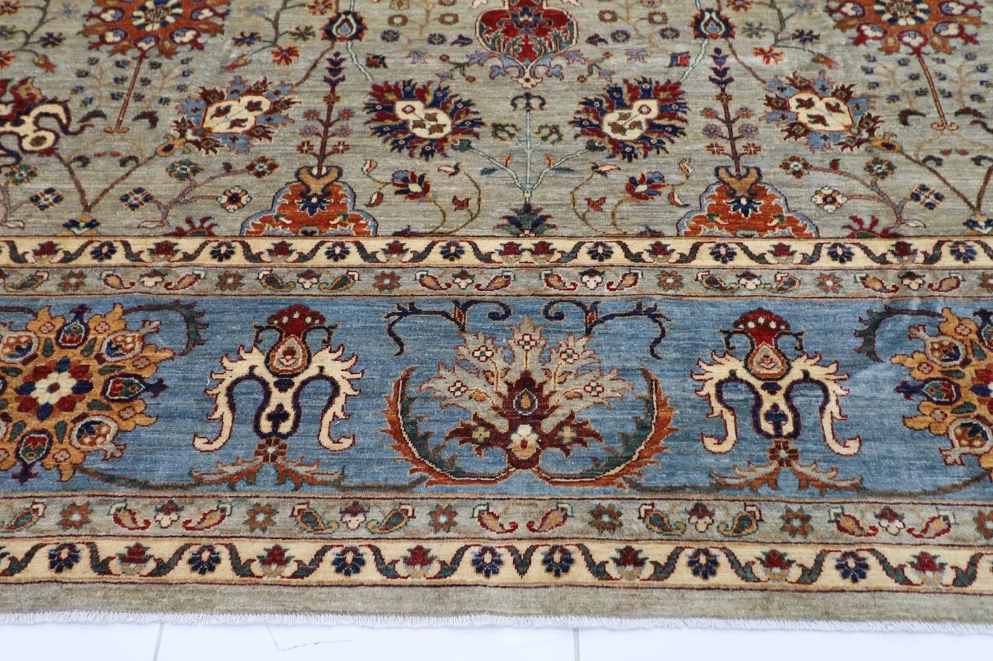 393 x 584 cm | Aryana Afghan Tribal Hand Knotted Carpet