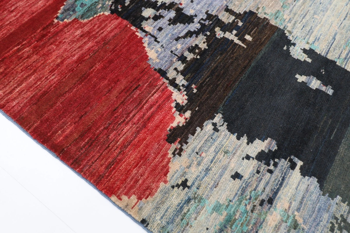 197 x 288 cm | Abstract Afghan Tribal Hand Knotted Carpet