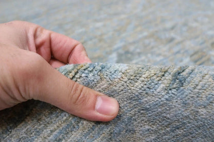 190 x 271 cm | Gabbeh Blue Afghan Tribal Hand Knotted Veg Dye Wool Carpet