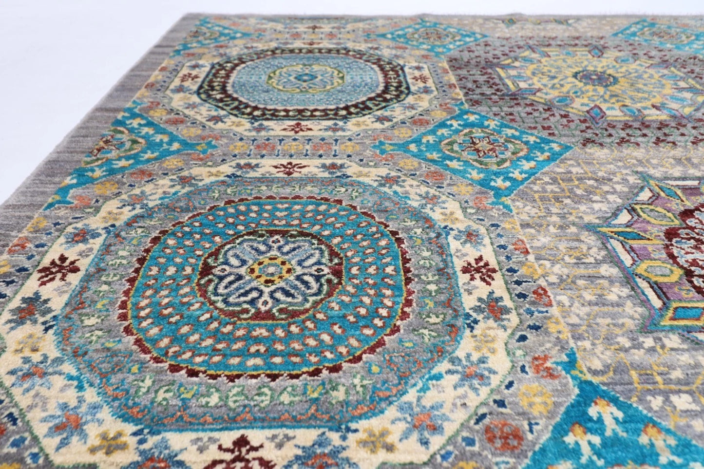 203 x 306 cm | Mamluk Afghan Tribal Hand Knotted Carpet