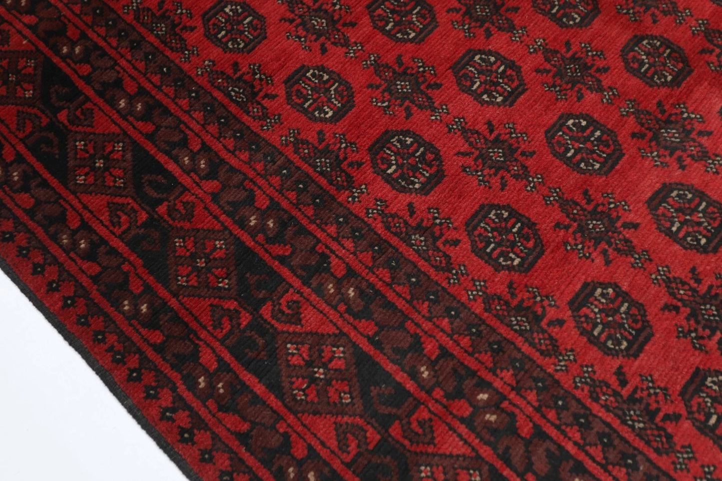 165 x 240 cm | Akja Bokhara Afghan Tribal Hand Knotted Veg Dye Wool Carpet