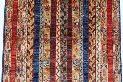 87 x 303 cm | Shawl Afghan Tribal Hand Knotted Wool Runner