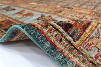 171 x 231 cm | Pazyryk Afghan Tribal Hand Knotted Veg Dye Wool Carpet
