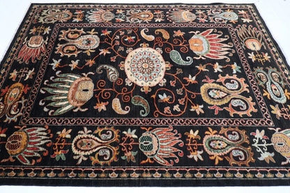 197 x 273 cm | Suzani Afghan Tribal Hand Knotted Carpet