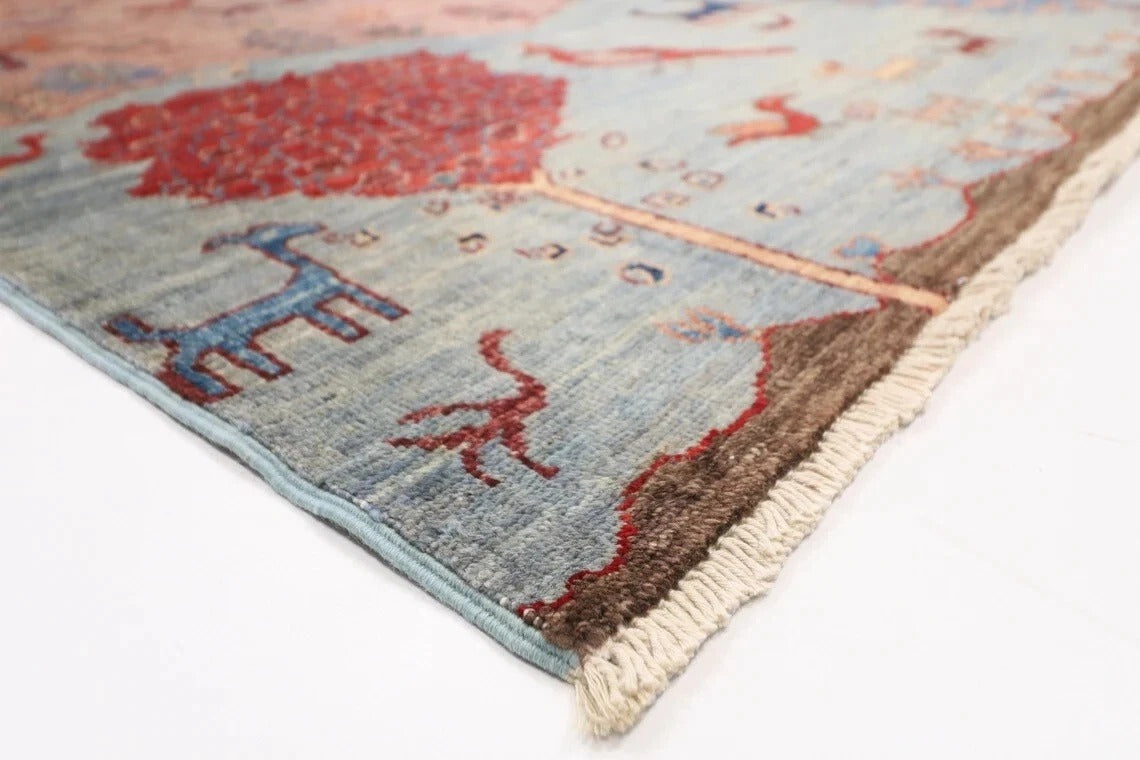 249 x 300 cm | Landscape Afghan Tribal Hand Knotted Carpet
