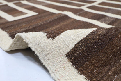 180 x251 cm | Flat Weaved Afghan Tribal Hand Knotted Veg Dye Wool Kilim