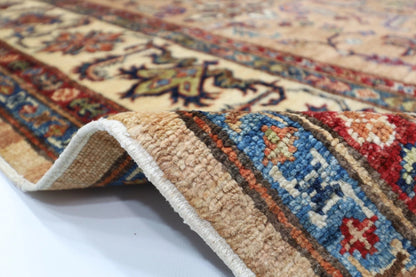 176 x 276 cm |  Kazak Gold Afghan Tribal Hand Knotted Veg Dye Wool carpet