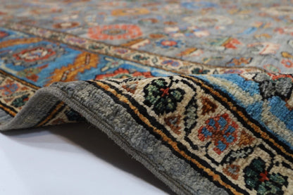 190 x 270 cm |  Bidjar Gray Afghan Tribal Hand Knotted Veg Dye Wool carpet