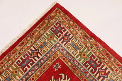 245 x 304 cm | Kazak Yakkish Afghan Tribal Hand Knotted Carpet