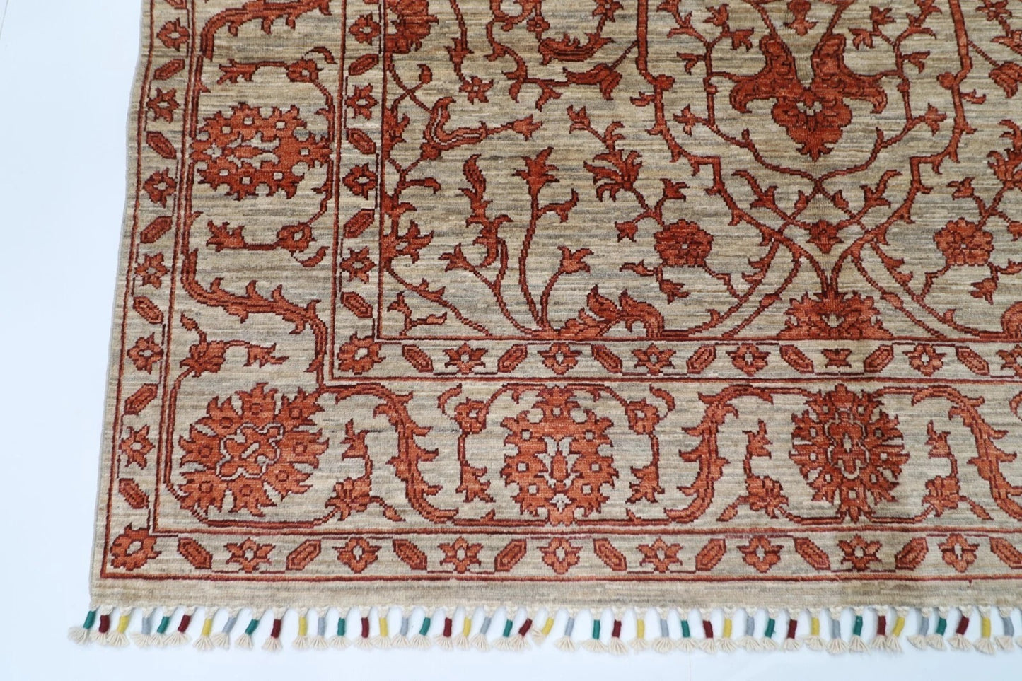 174 x 240 cm | Bidjar Afghan Tribal Hand Knotted Veg Dye Wool Carpet