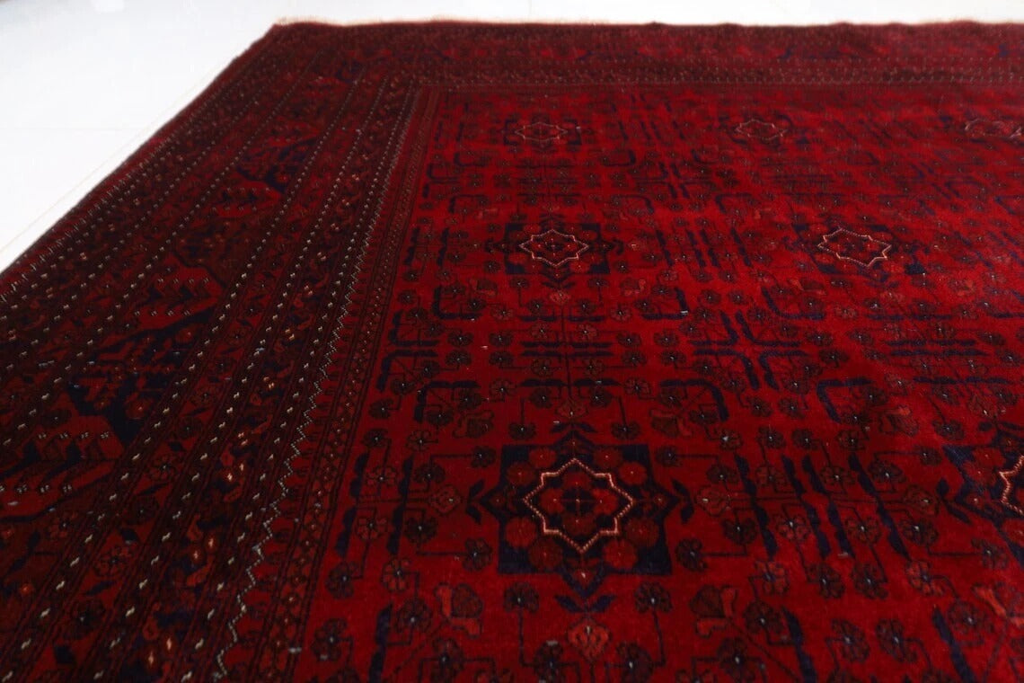 253 x 345 cm | Belgic Afghan Tribal Hand Knotted Carpet