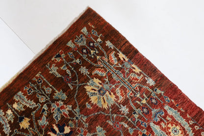 127 x 187 cm | Afghan Tribal Hand Knotted Veg Dye Wool carpet