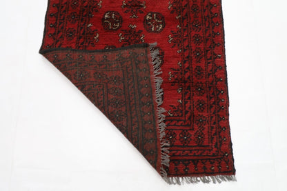 78 x 290 cm | Bokhara Afghan Tribal Hand Knotted Wool Runner