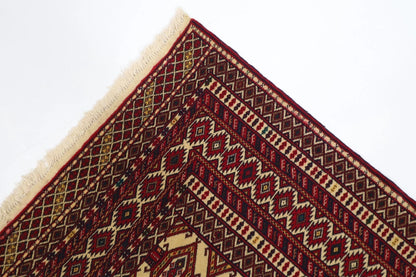 122 x 173 cm | Afghan Tribal Hand Knotted Veg Dye Wool carpet