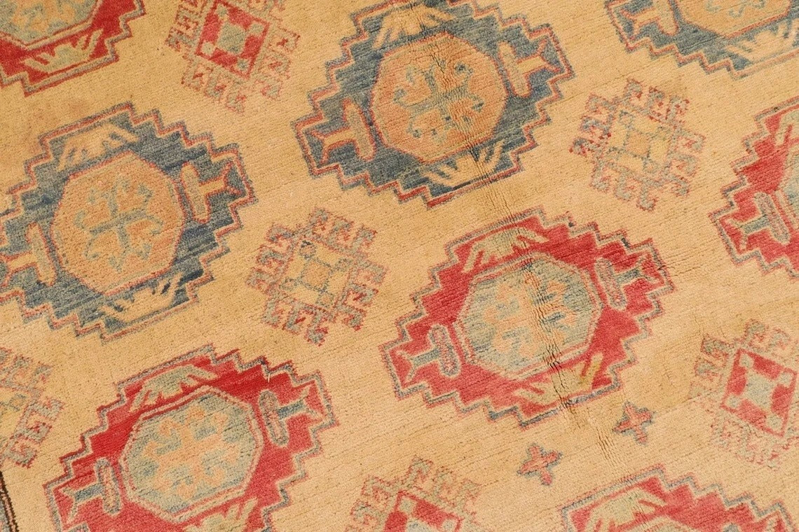 155 x 295 cm | Over Size Kazak Afghan Tribal Hand Knotted Veg Dye Wool Carpet
