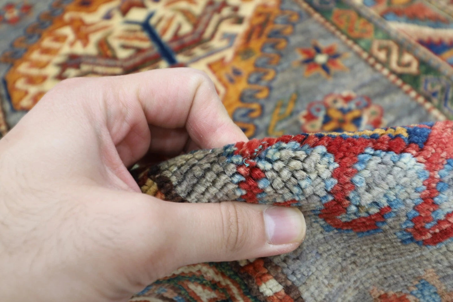 80 x 293 cm | Kazak Afghan Tribal Hand Knotted Wool Runner
