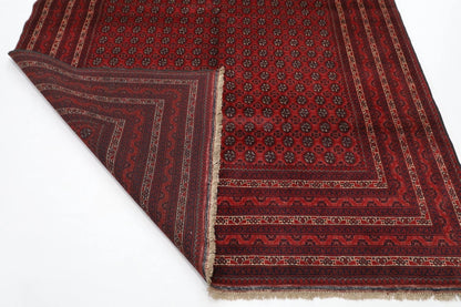 203 x 294 cm | Bokhara Afghan Tribal Hand Knotted Carpet