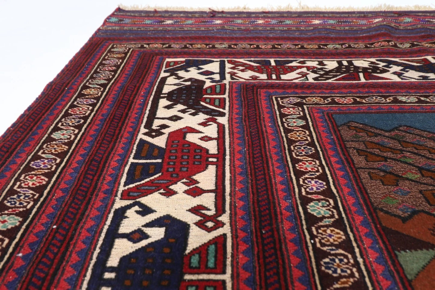 207 x 268 cm | Carpet Kilim Afghan Tribal Hand Knotted Carpet