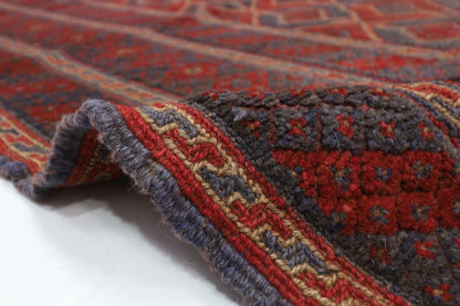 155 x 171 cm | Accent Afghan Tribal Hand Knotted Veg Dye Wool Carpet