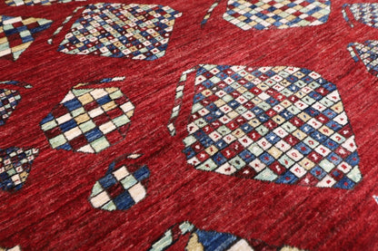 250 x 296 cm | Pomegranate Afghan Tribal Hand Knotted Carpet
