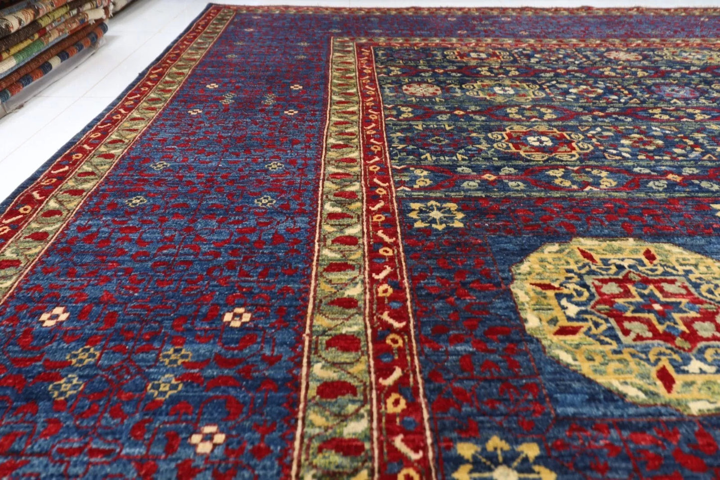 368 x 528 cm | Mamluk Afghan Tribal Hand Knotted Carpet