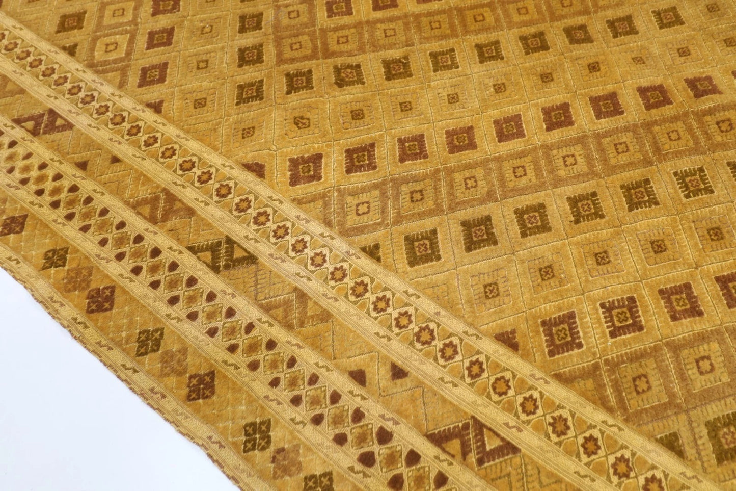 208 x 276 cm | Flat Weaved Carpet Kilim Afghan Tribal Hand Knotted Carpet