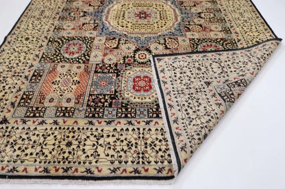 276 x 371 cm | Mamluk Afghan Hand Knotted Carpet