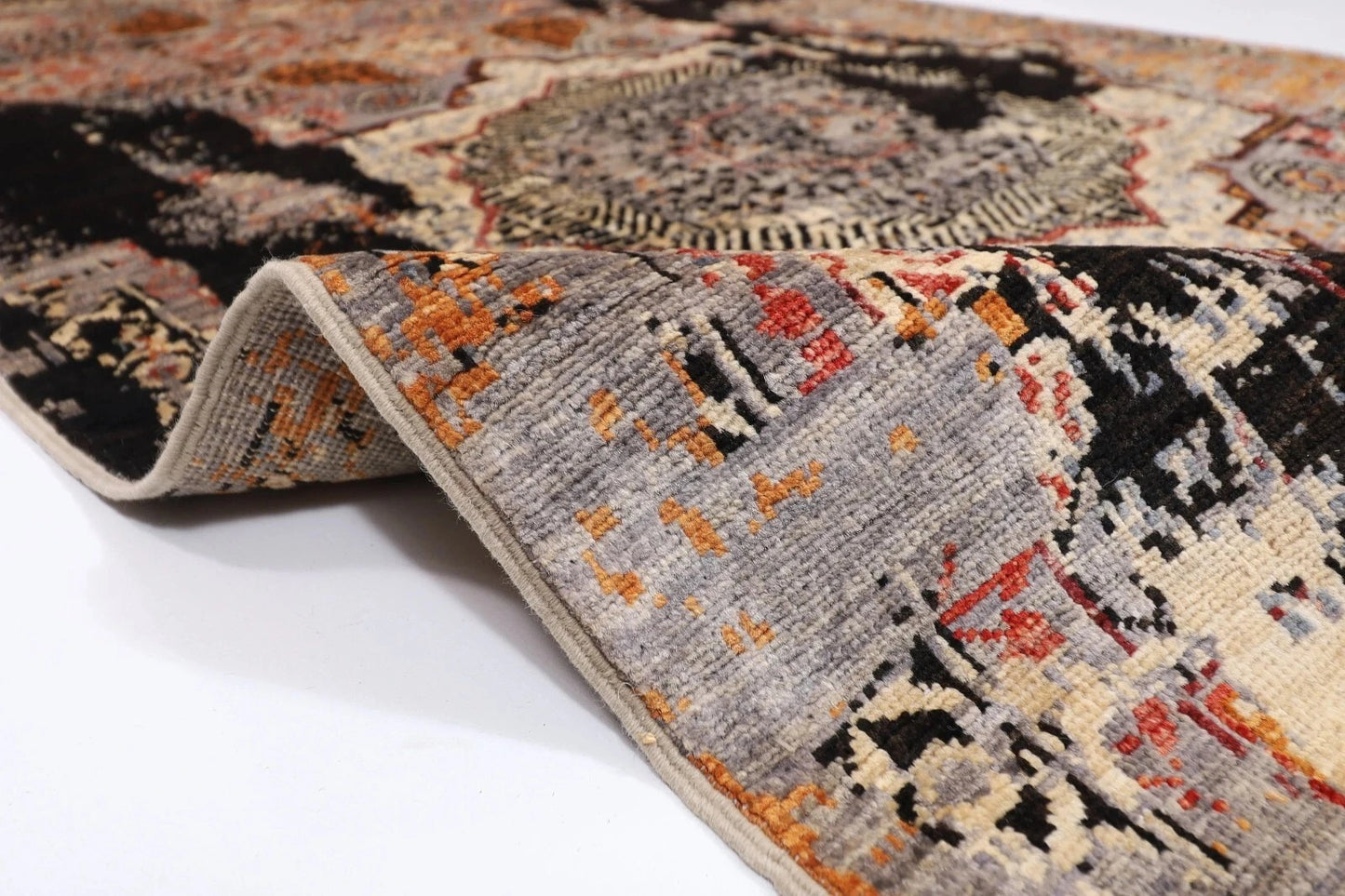 103 x 296 cm | Abstract Afghan Tribal Hand Knotted Wool Runner