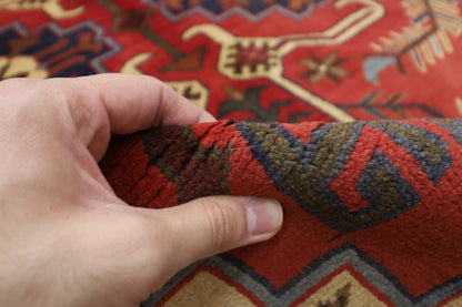 156 x 195 cm | Tribal Hand Knotted Veg Dye Wool Carpet