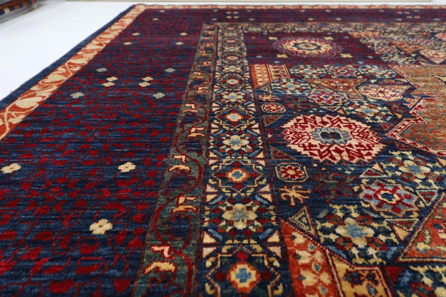 308 x 451 cm | Mamluk Afghan Tribal Hand Knotted Carpet