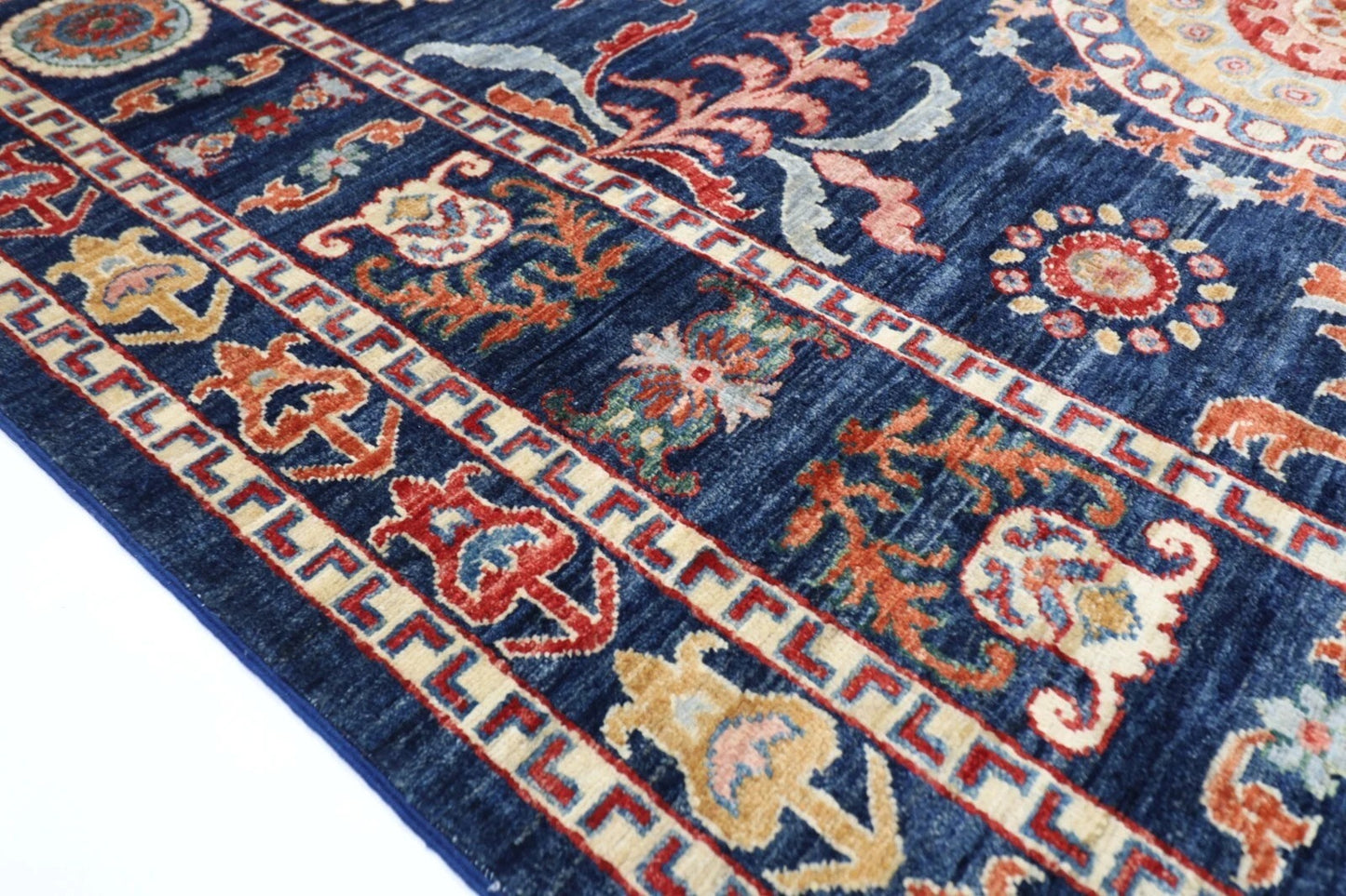 205 x 297 cm | Suzani Afghan Tribal Hand Knotted Carpet
