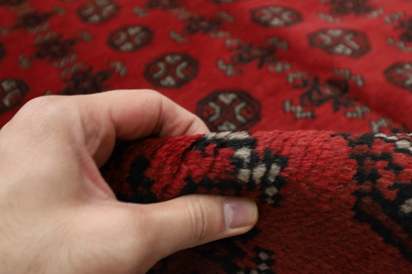 159 x 234 cm | Akja Bokhara Tribal Hand Knotted Wool Carpet