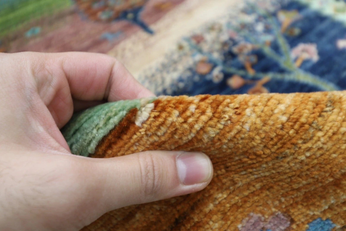 305 x 418 cm | Landscape Afghan Hand Knotted Carpet