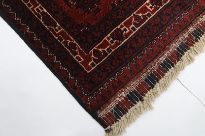 151 x 200 cm | Bokhara Tribal Hand Knotted Veg Dye Wool Carpet