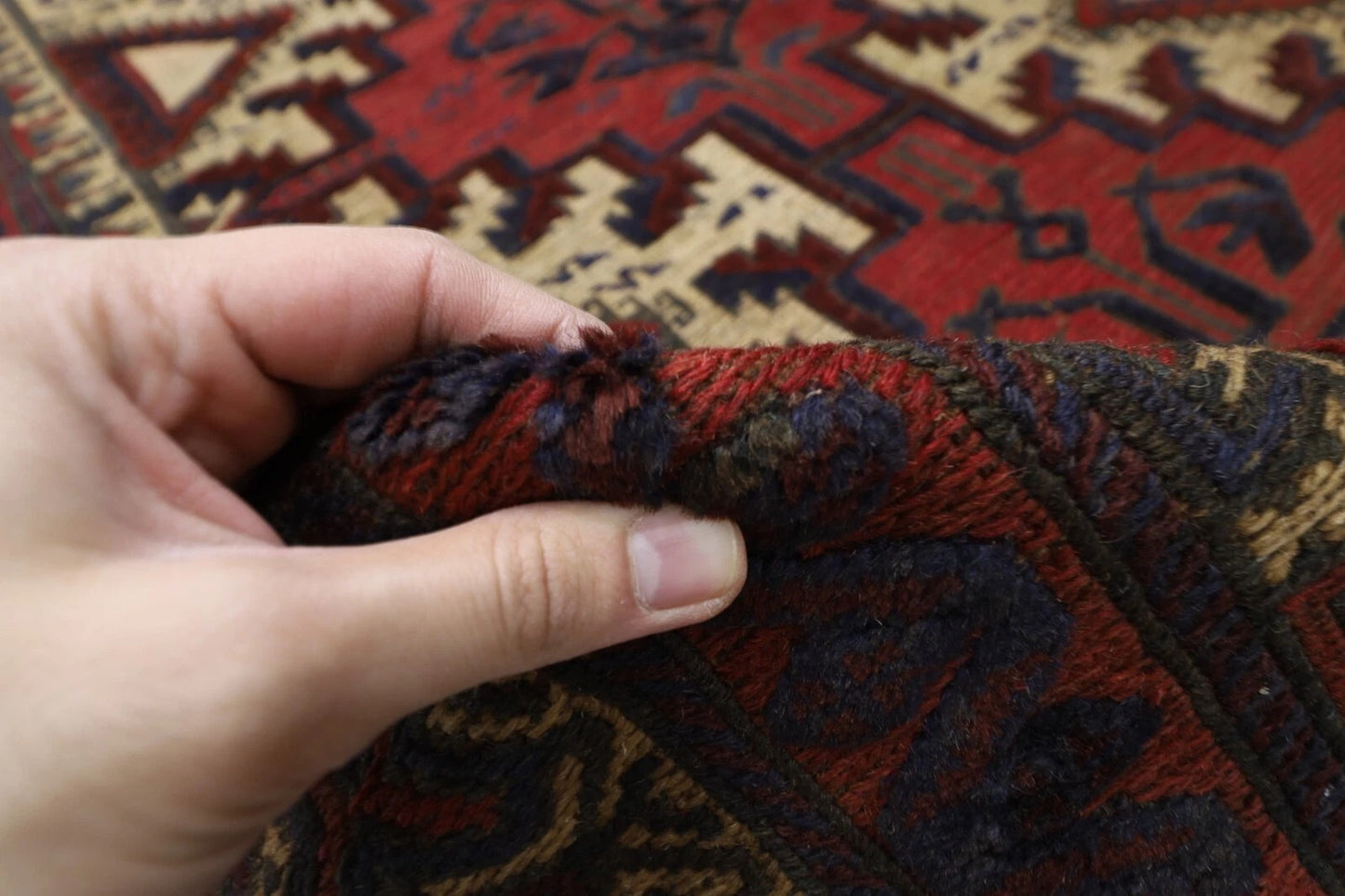177 x 254 cm | Vintage Kilim Afghan Tribal Hand Knotted Veg Dye Wool Carpet