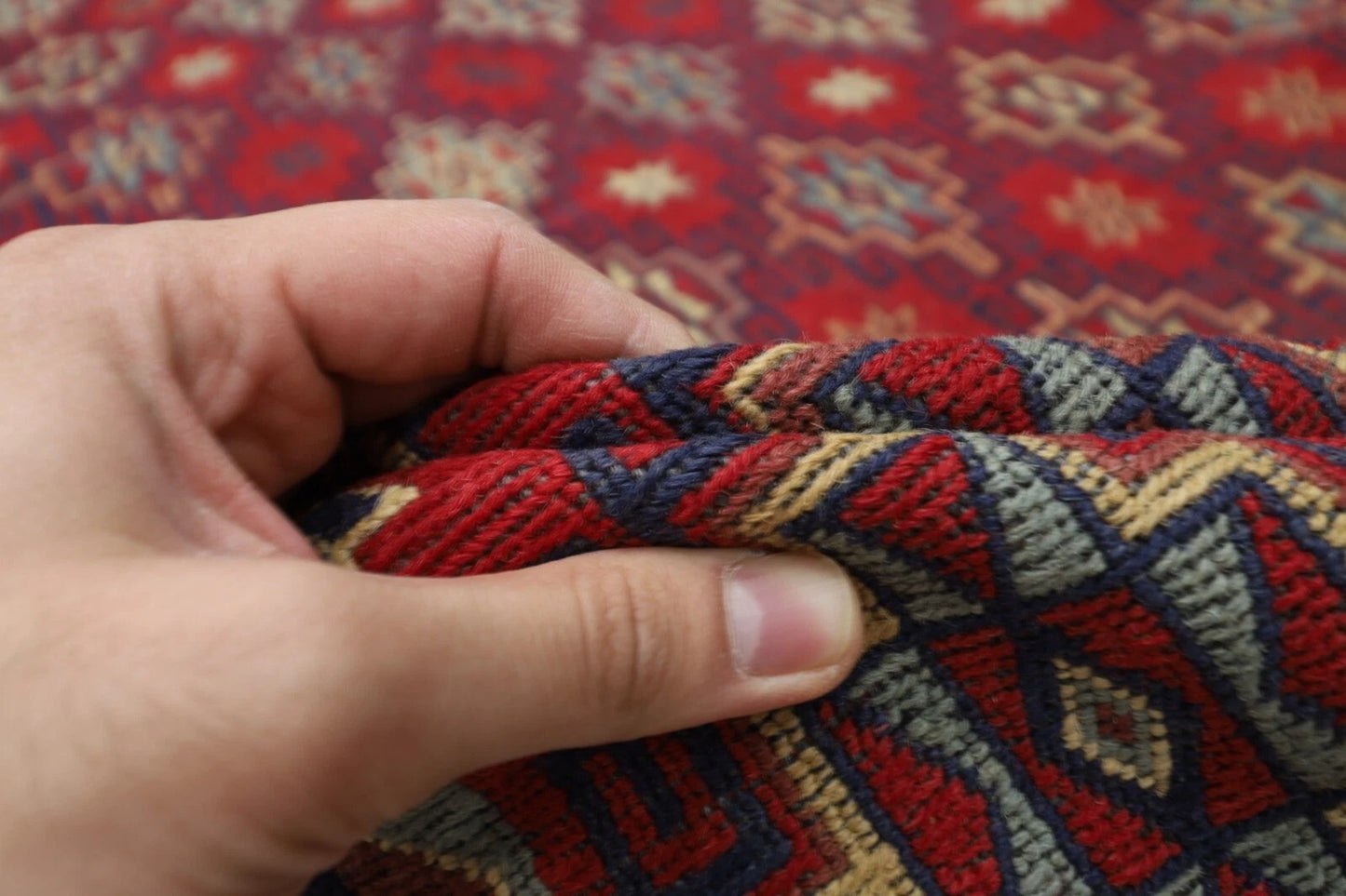 180 x 231 cm | Sumak Afghan Tribal Hand Knotted Veg Dye Wool Kilim